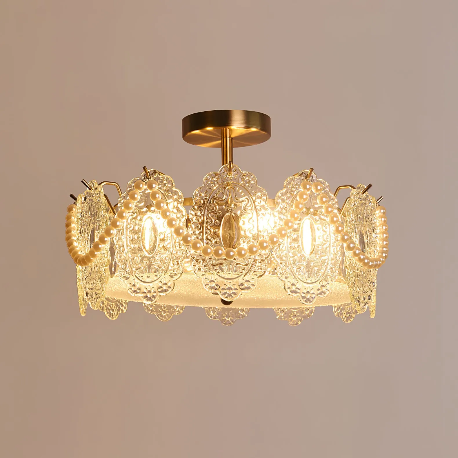 Drum Crystal Chandelier