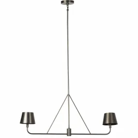 Dudley Linear Chandelier, Dark Antique