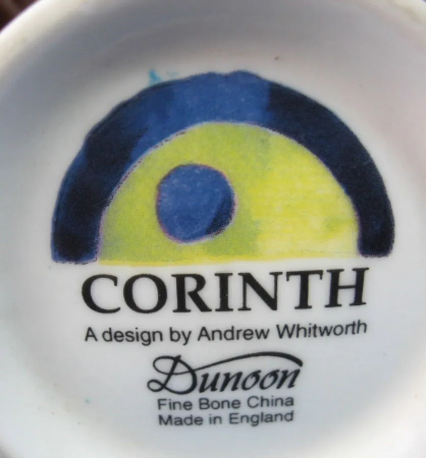 Dunoon Tea Mug Corinth Andrew Whitworth English Bone China 2006