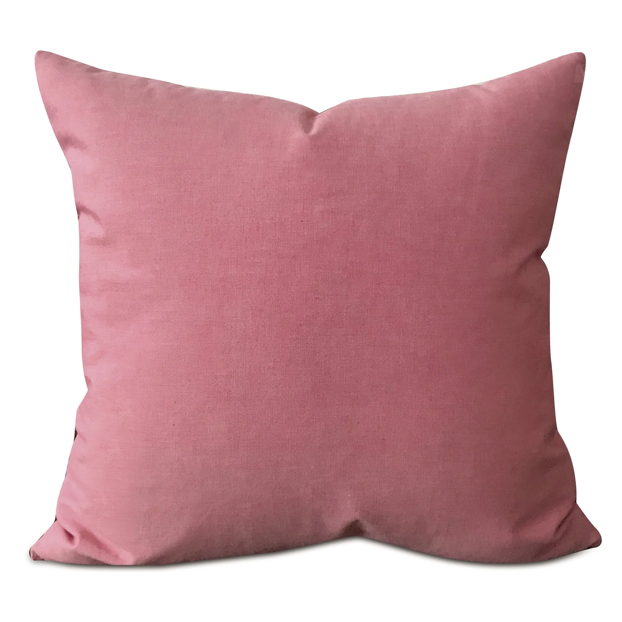 Dusty Pink Solid Throw Pillow Cover 22x22