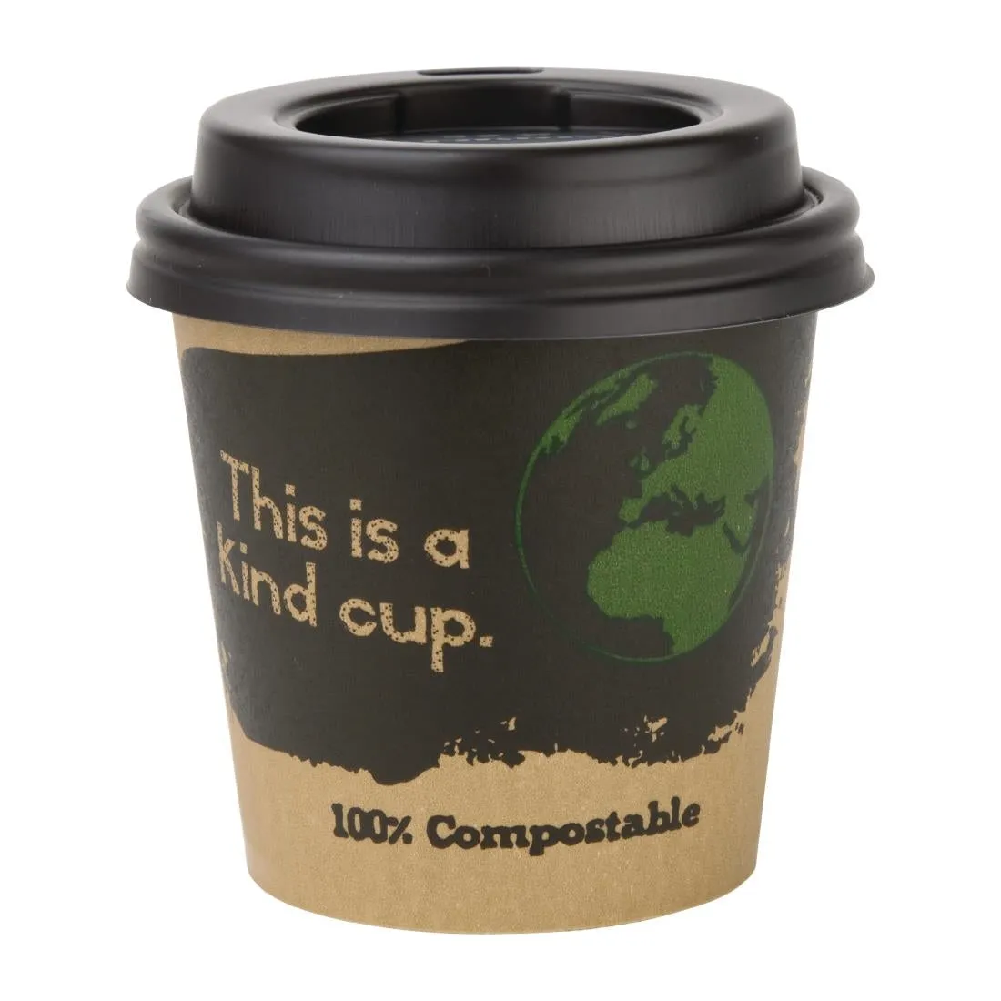 DY983 Fiesta Green Compostable Espresso Cup Lids 113ml / 4oz