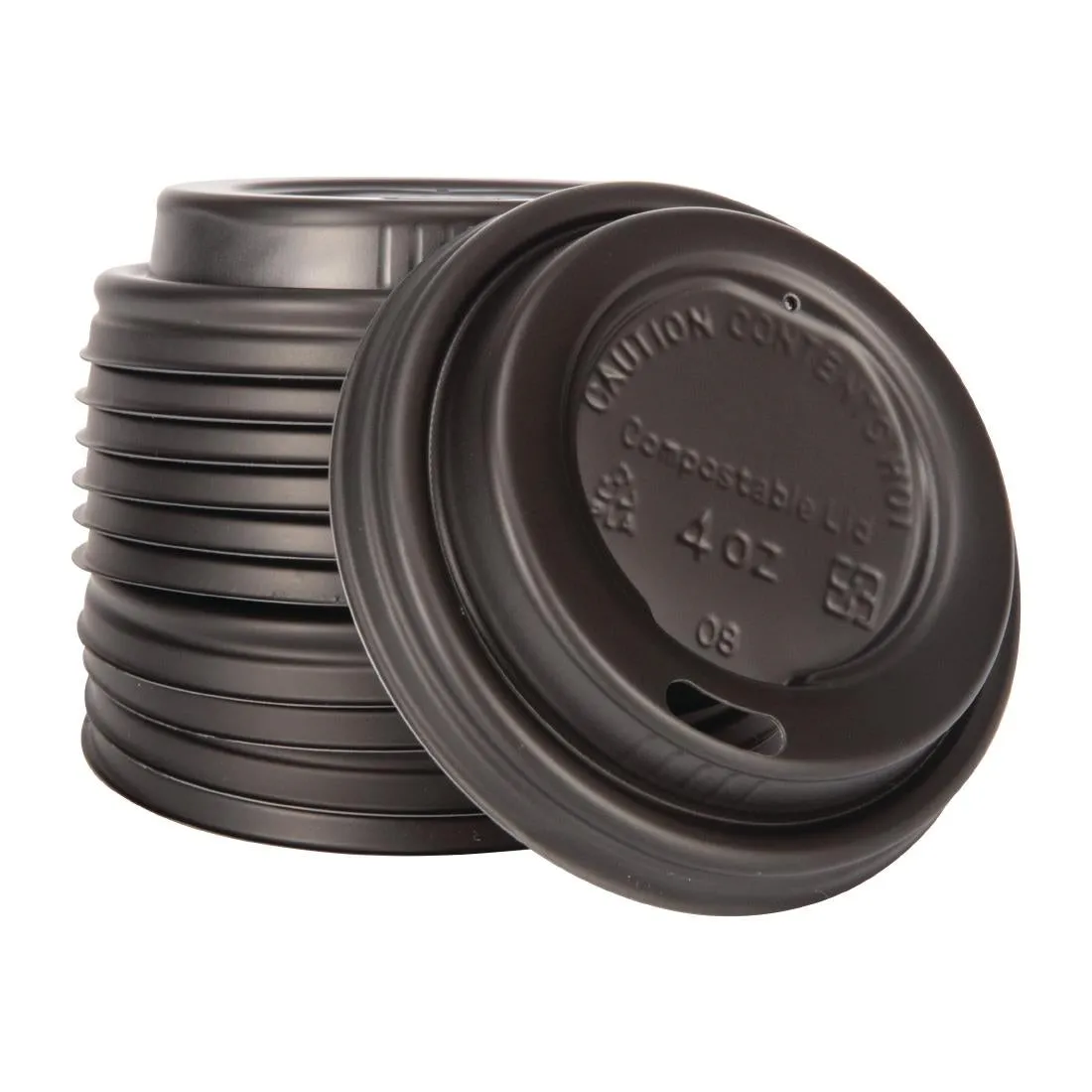 DY983 Fiesta Green Compostable Espresso Cup Lids 113ml / 4oz