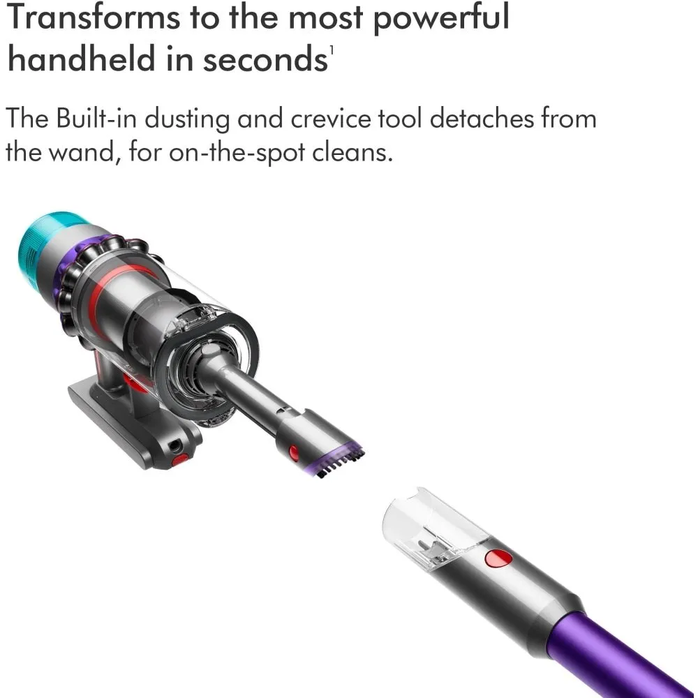 Dyson Gen5detect Kit Cordless Vacuum Cleaner Purple with Pet Grooming Kit with up to 70 Minutes Run Time - Purple