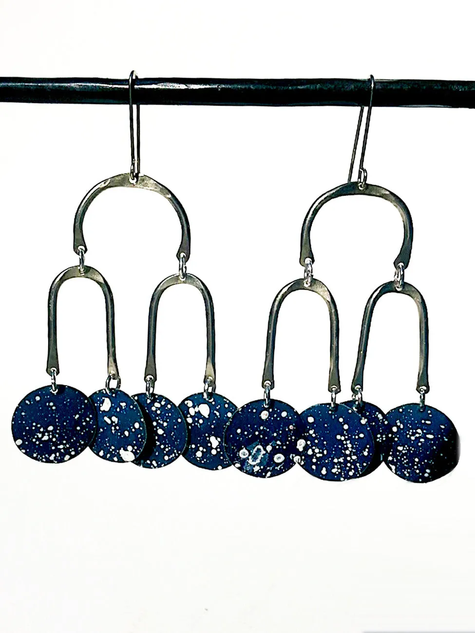 Earrings Chandelier Shape Galaxy