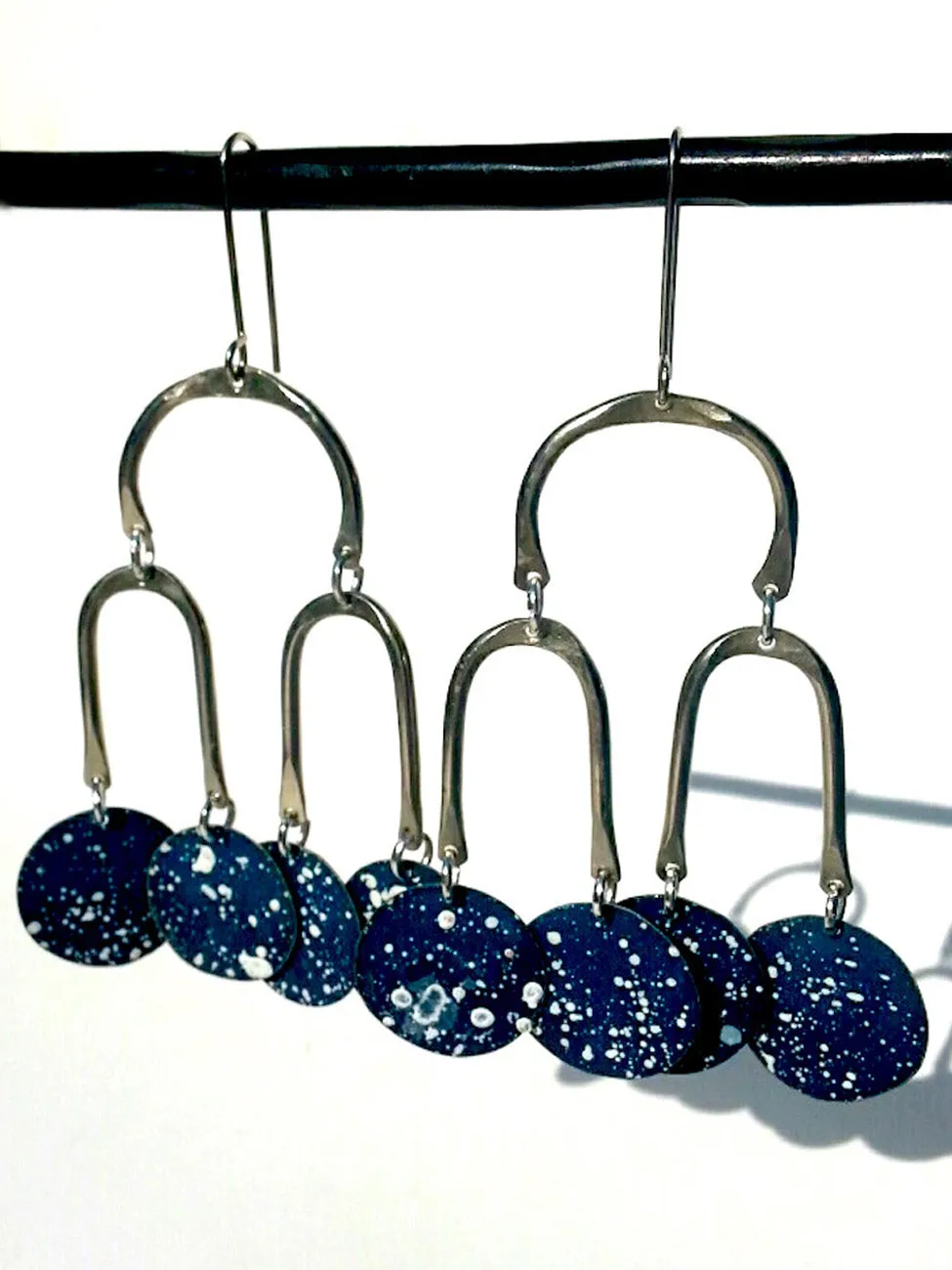 Earrings Chandelier Shape Galaxy