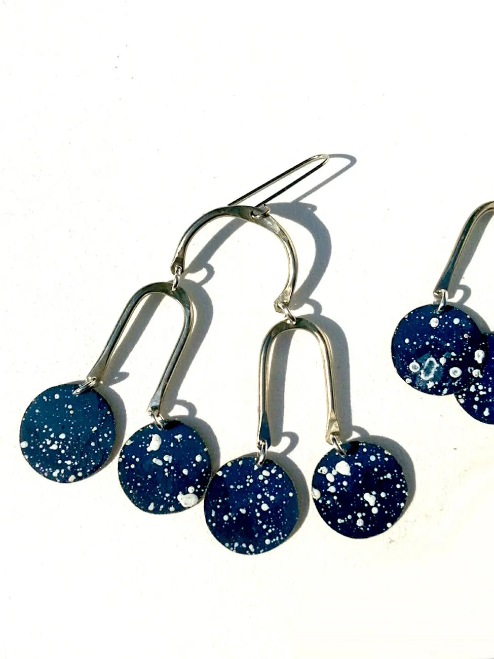 Earrings Chandelier Shape Galaxy