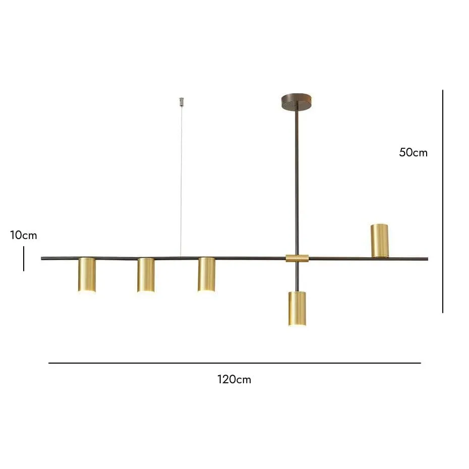 ELMA / Brass Chandelier