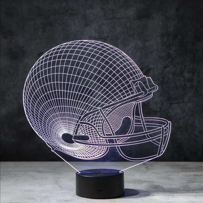 Football Helmet 3D Illusion Lamp