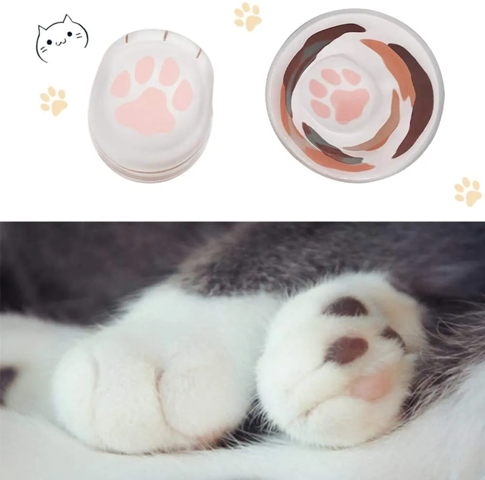 Funki Buys | Glasses | Cat Paw Frosted Glass Cup Sets