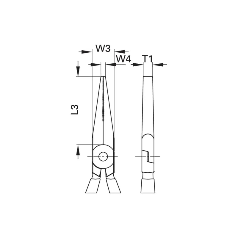 Gedore 6715170 Flat Nose Pliers 160 mm