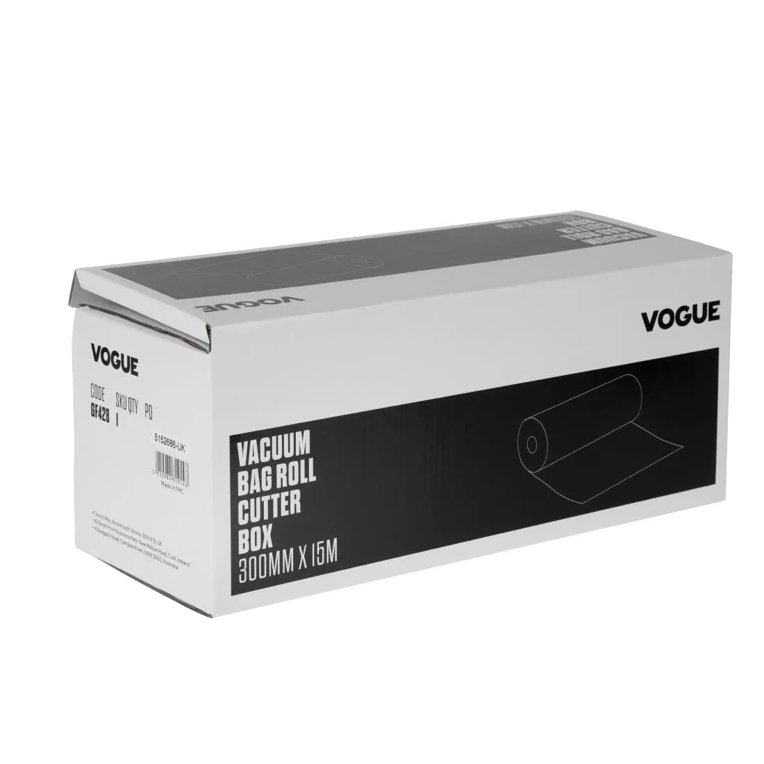 GF428 Vogue Vacuum Pack Roll with Cutter Box 300mm