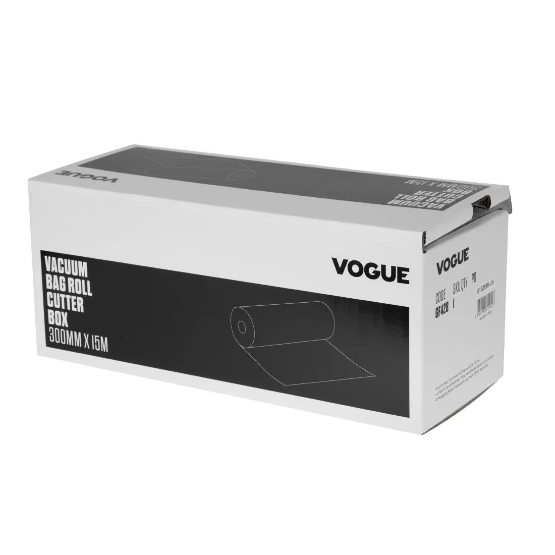 GF428 Vogue Vacuum Pack Roll with Cutter Box 300mm