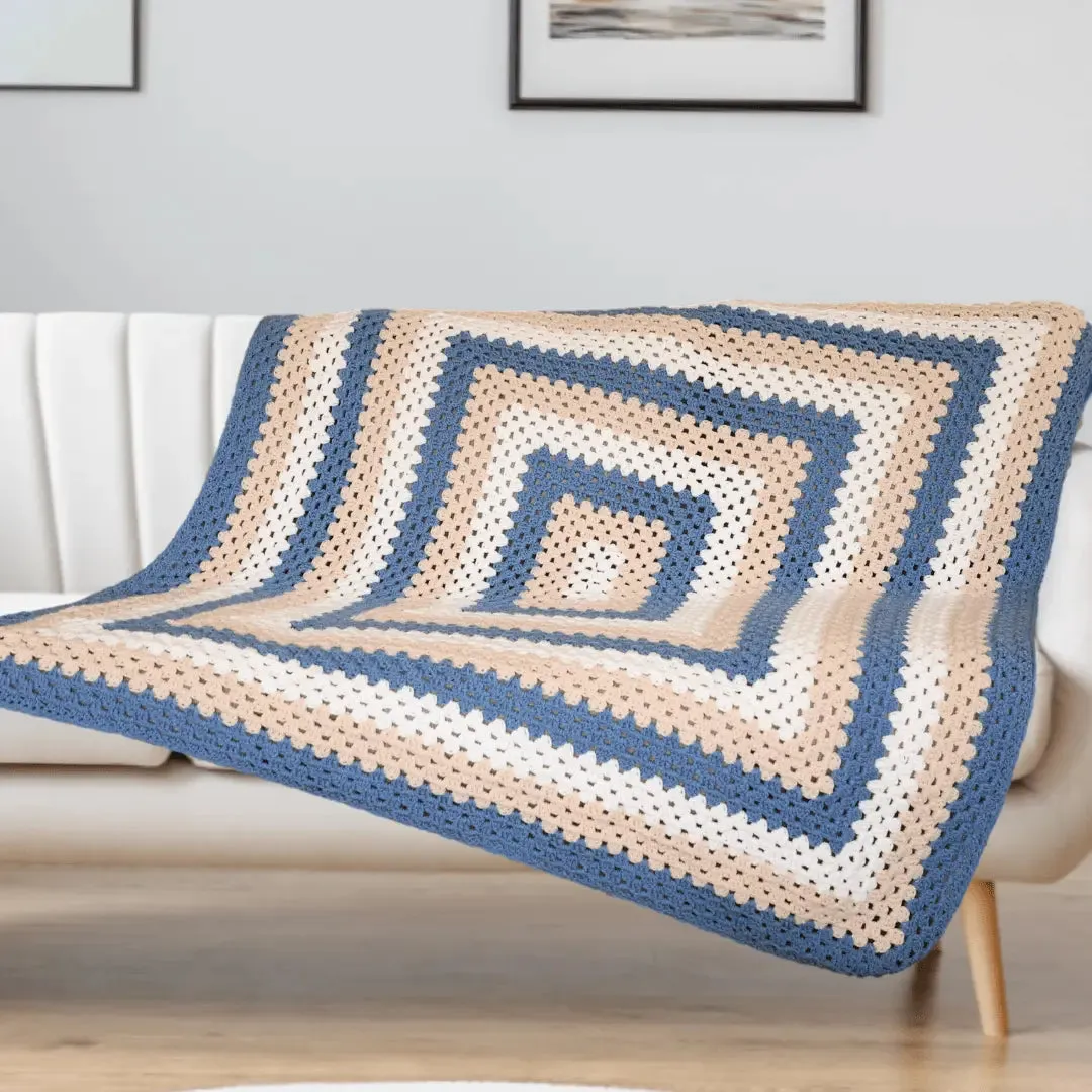 Giant Granny Square Blanket