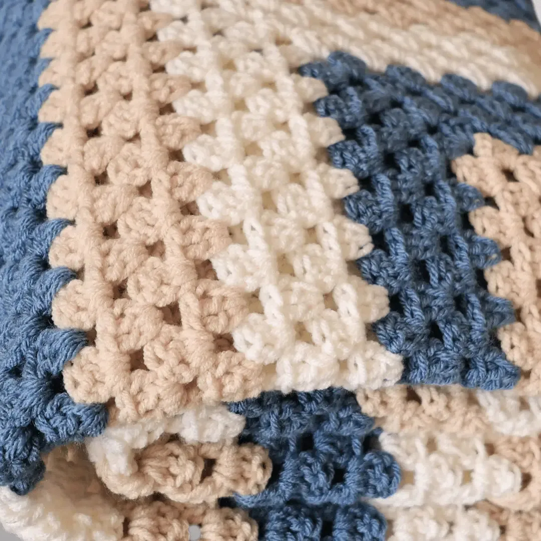 Giant Granny Square Blanket