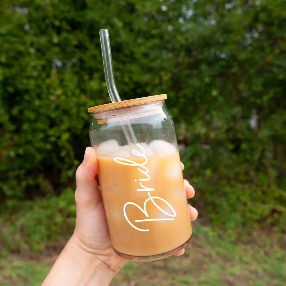 Glass Coffee Cup with Name