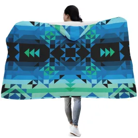 Green Star Hooded Blanket