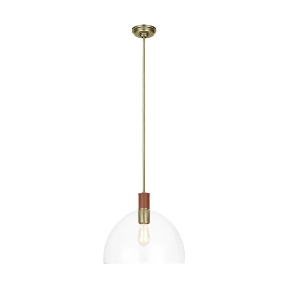 Hadley 15 in. Pendant Light Brass Finish