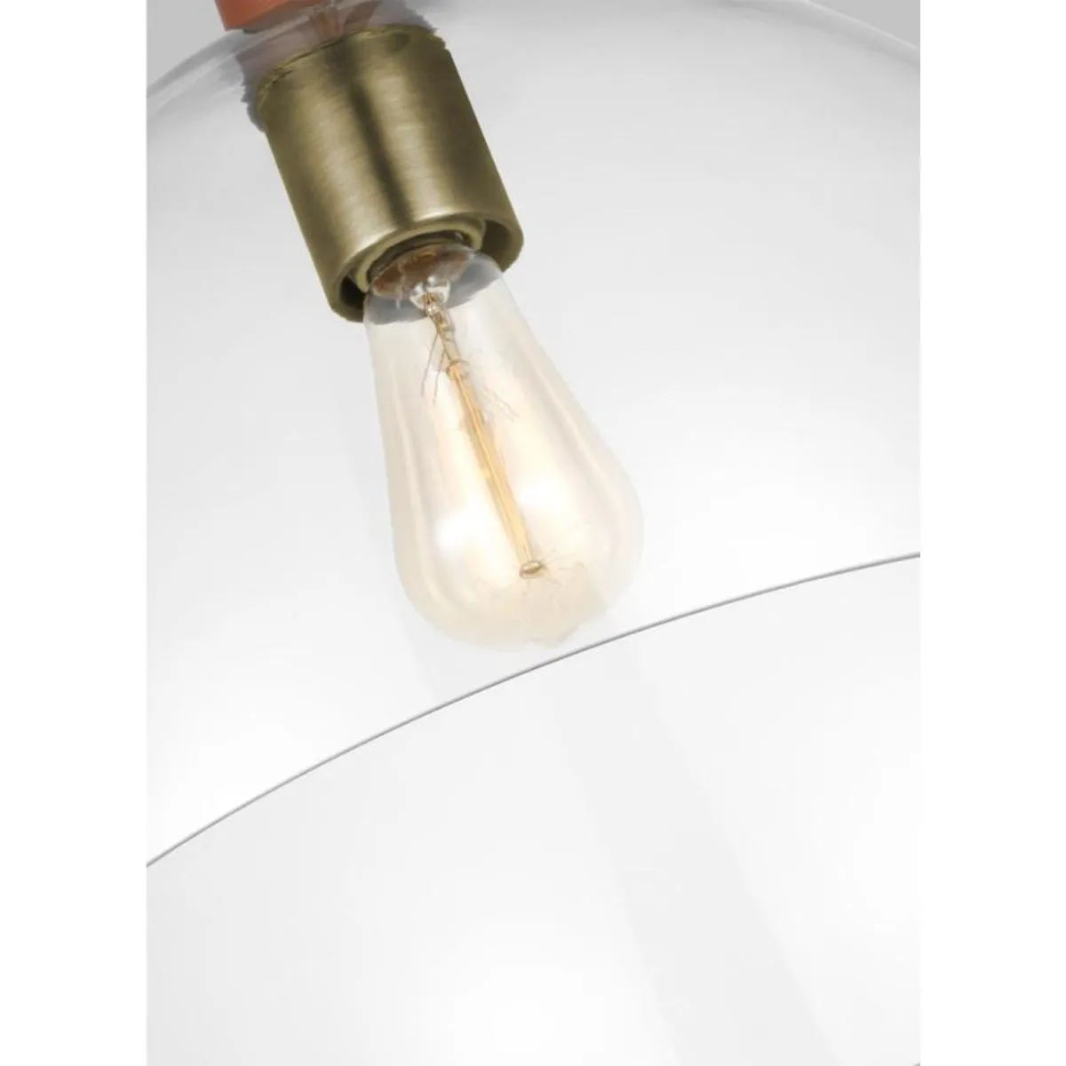 Hadley 15 in. Pendant Light Brass Finish