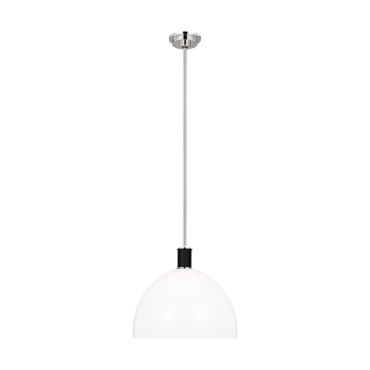 Hadley 15 in. Pendant Light Polished Nickel Finish