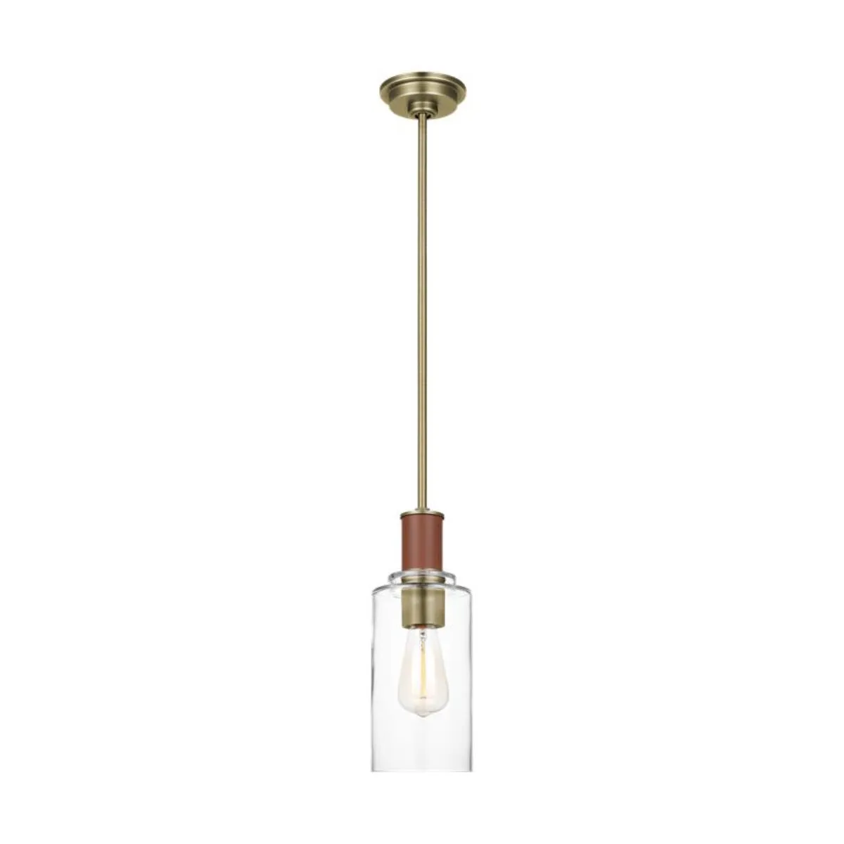 Hadley 5 in. Pendant Light Brass finish