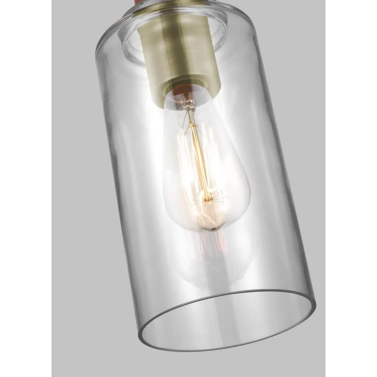 Hadley 5 in. Pendant Light Brass finish