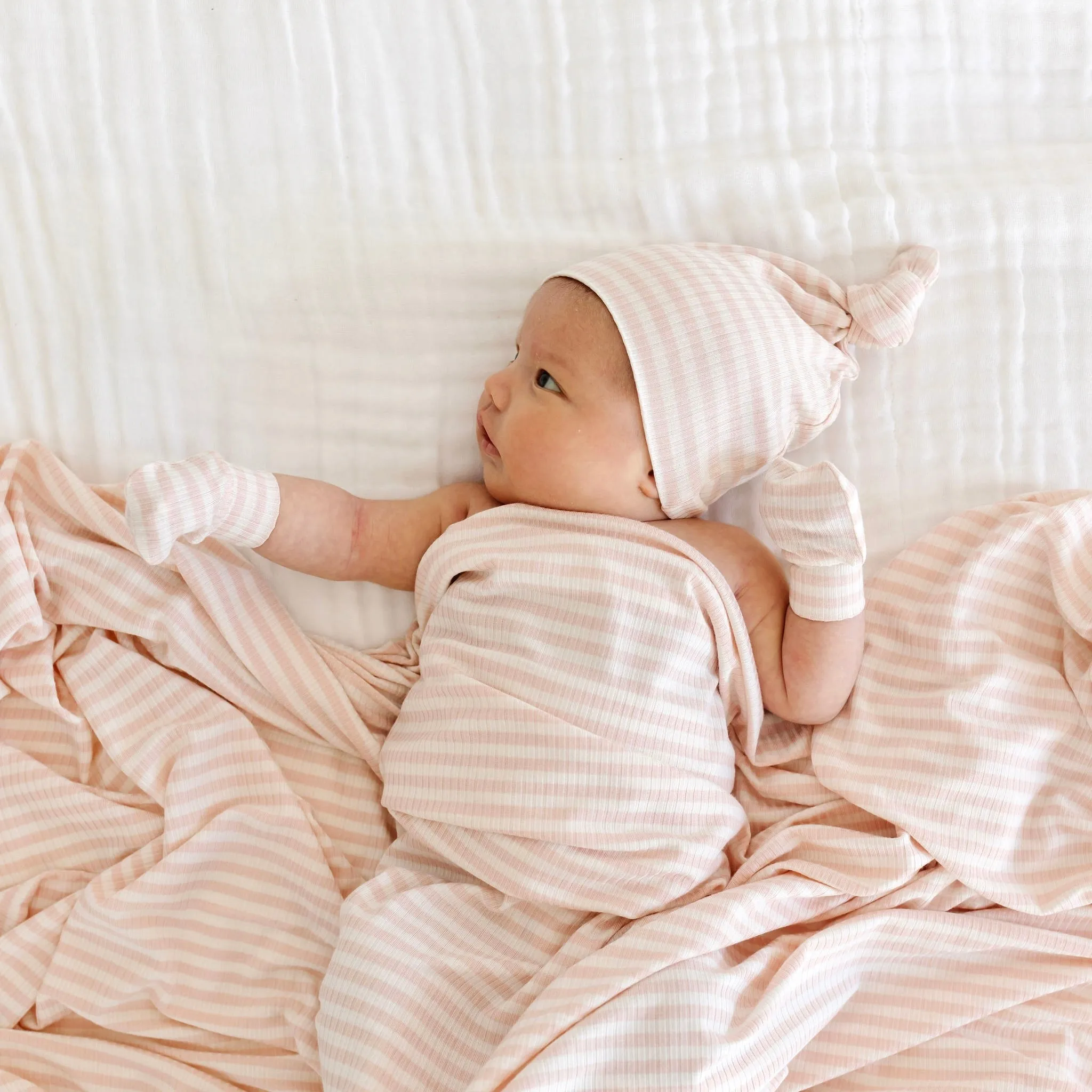 Harper Ribbed Swaddle Blanket