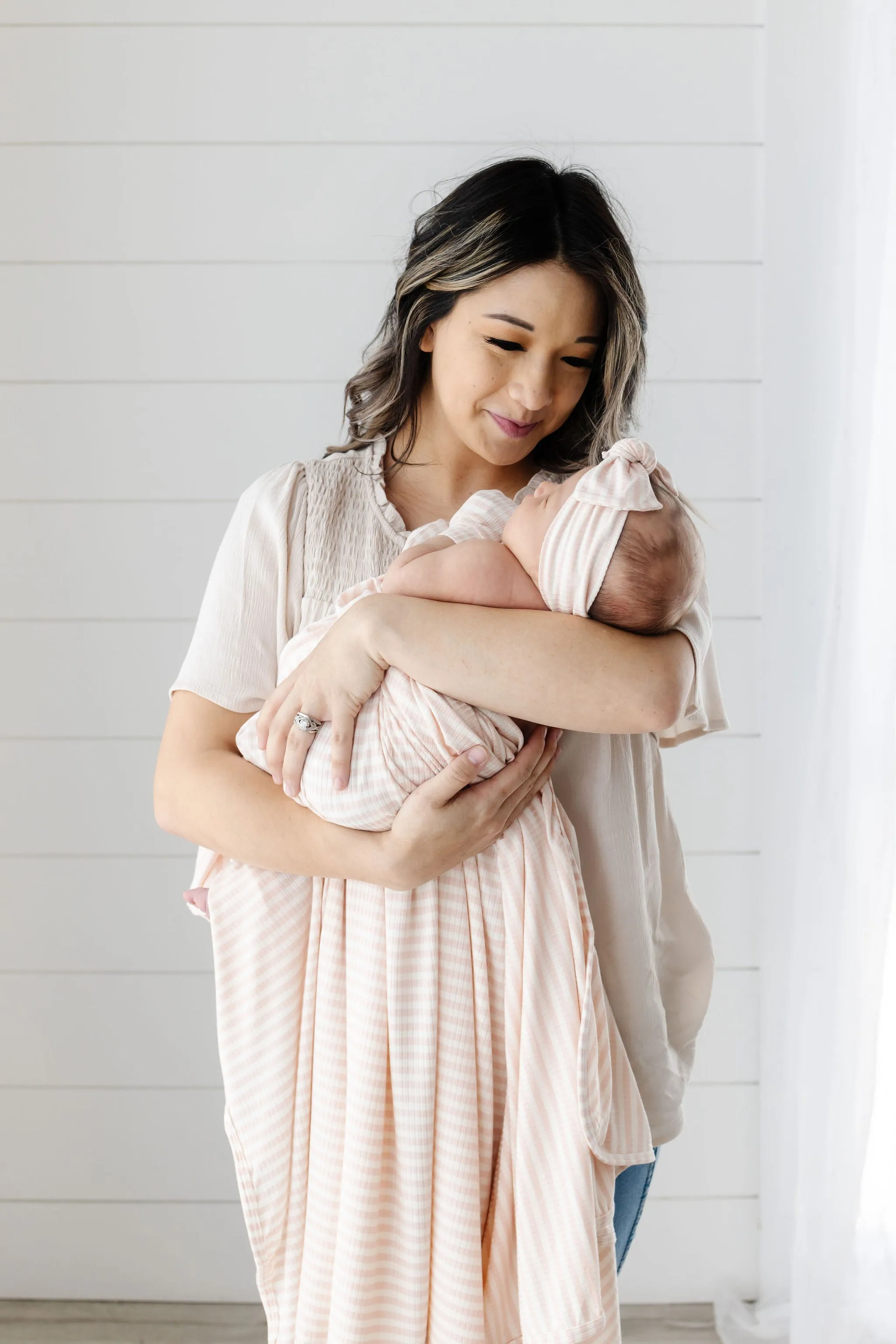 Harper Ribbed Swaddle Blanket