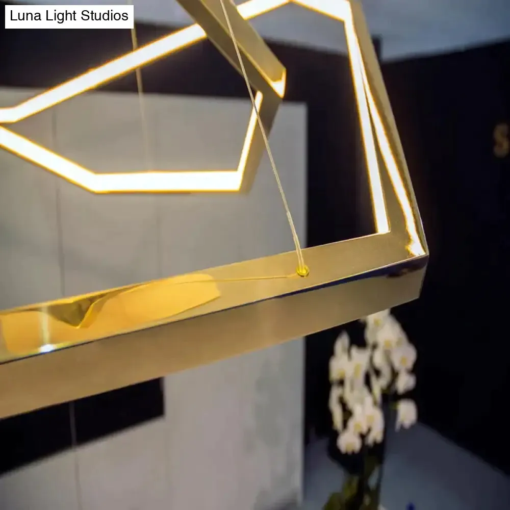 Hexa - Minimalist hexagonal led chandelier