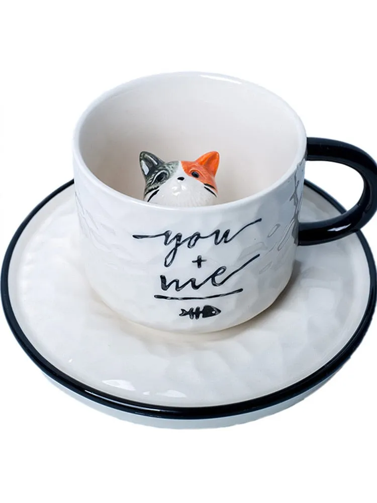 Hidden Cat Ceramic Mug