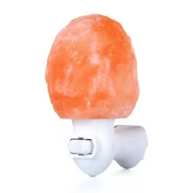 Himalayan Salt Lamp Natural Crystal Hand Carved Night Light Home Decor Air Purifying with Plug Release Negative Ions Warm White