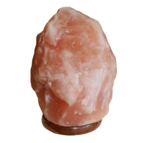 Himalayan Salt Lamp with Wooden Base - approx 8.0kg-10.0kg