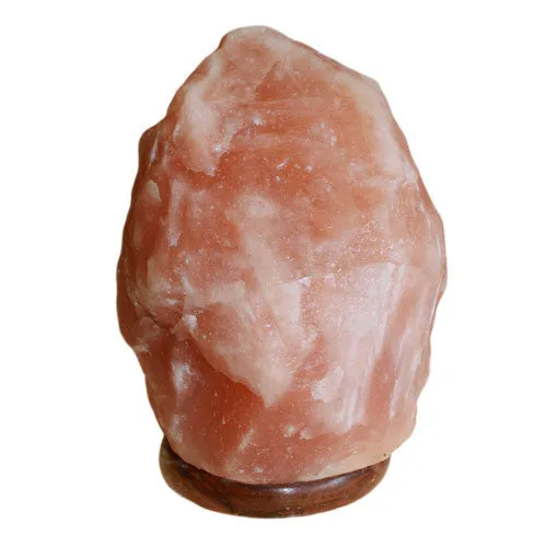 Himalayan Salt Lamp with Wooden Base - approx 8.0kg-10.0kg