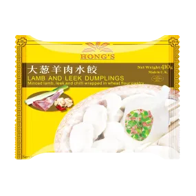 HONG'S Lamb & Leek Dumplings 410g (Frozen)