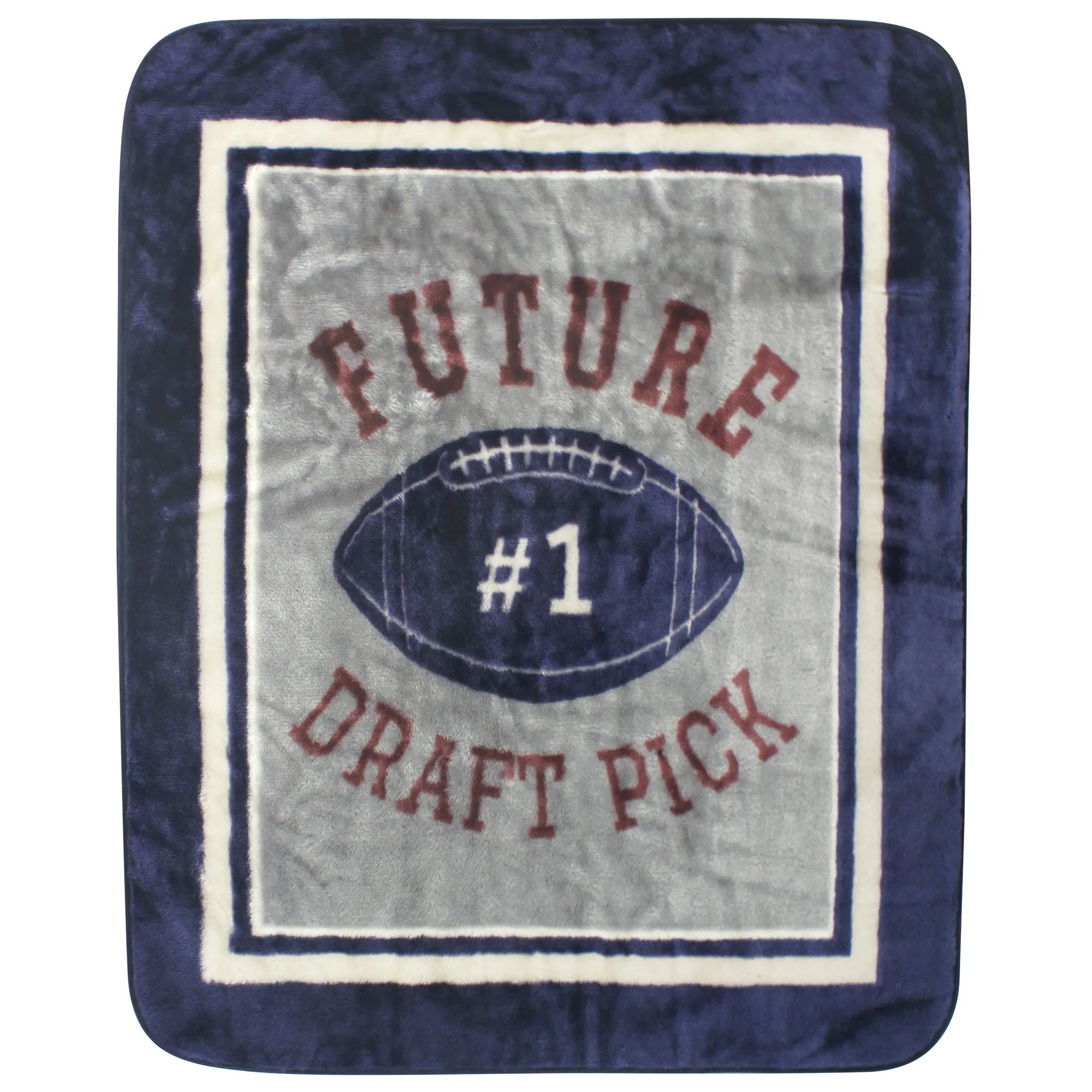 Hudson Baby High Pile Plush Blanket, Football