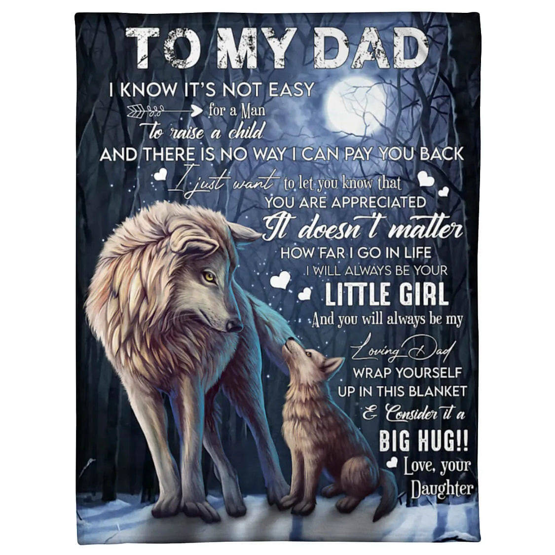 I Know It‘s Not Easy For Woman To Raise A Child Wolf A371 - Premium Blanket