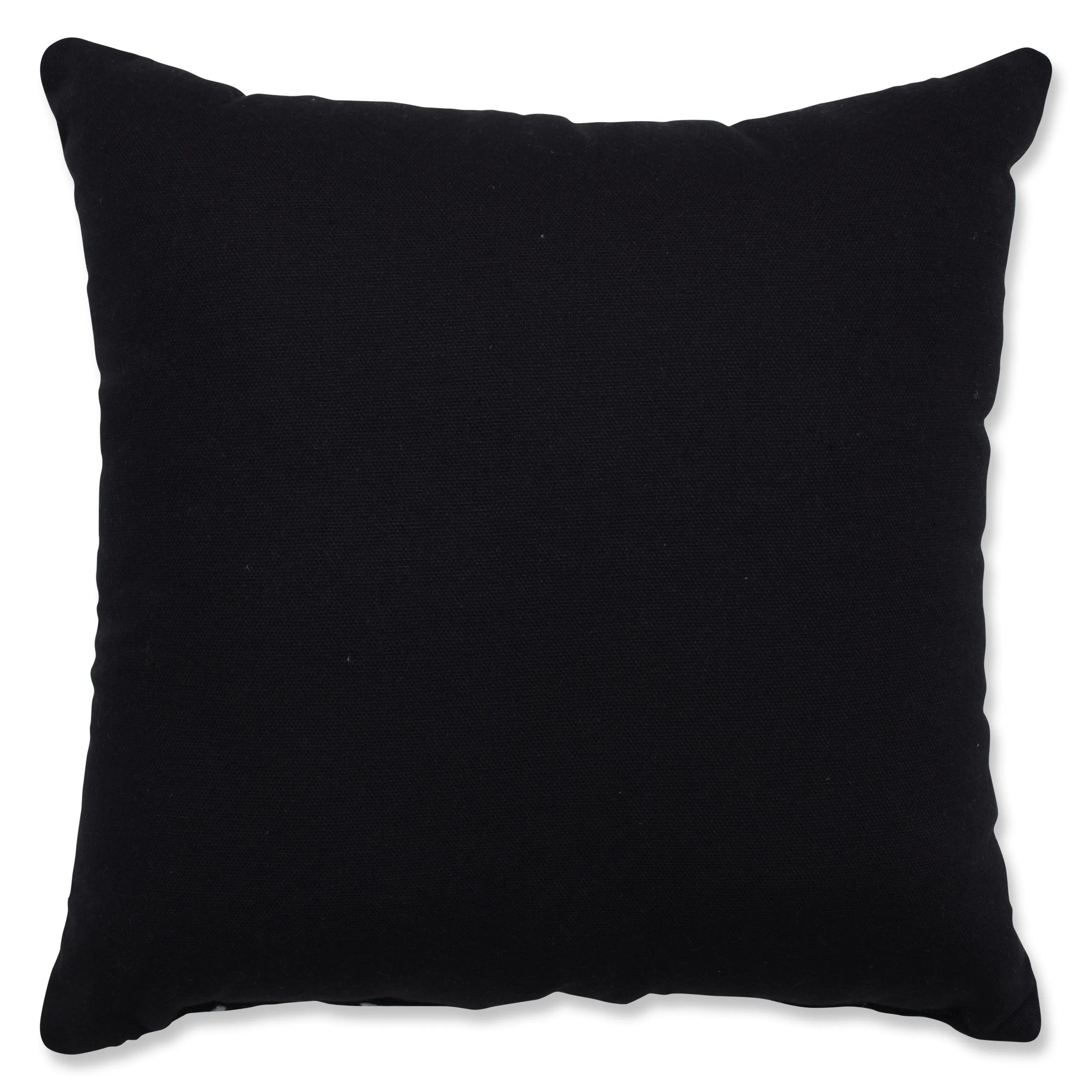 Indoor Christmas String of Lights Black 16.5-inch Throw Pillow