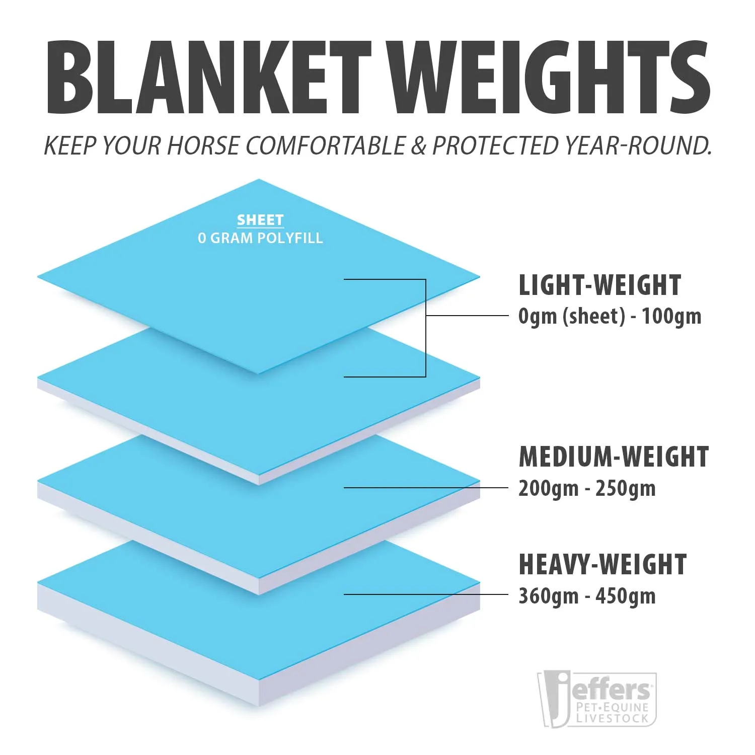 Jeffers Economy Plus 1200 Denier Turnout Blanket with Standard Neck, 240 Gram, Navy & Gray