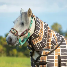 Jeffers Pony Poppins Solaris Neck Rug, Brown & Cream Plaid