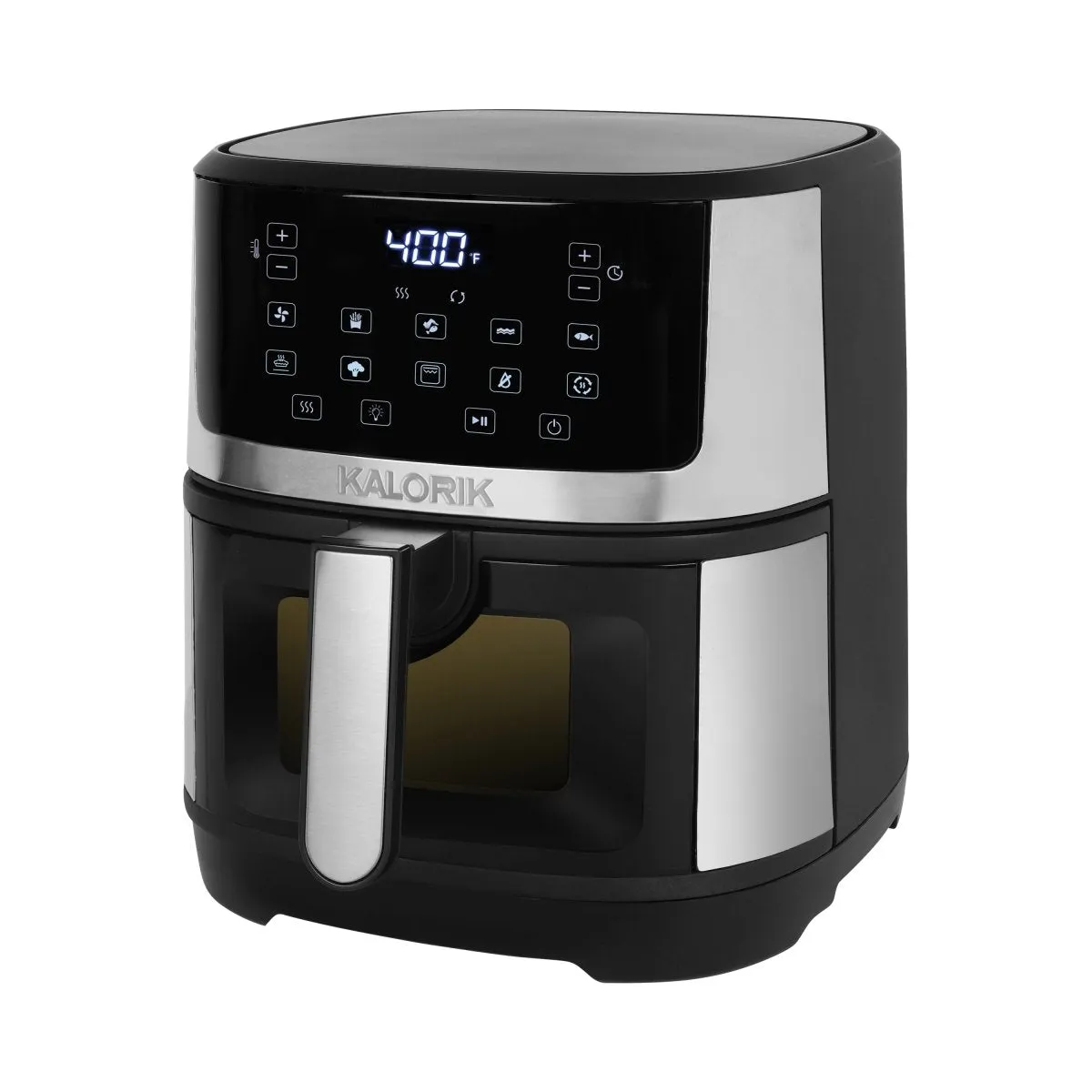 Kalorik® 5-Quart Touchscreen Air Fryer with Window, Stainless Steel