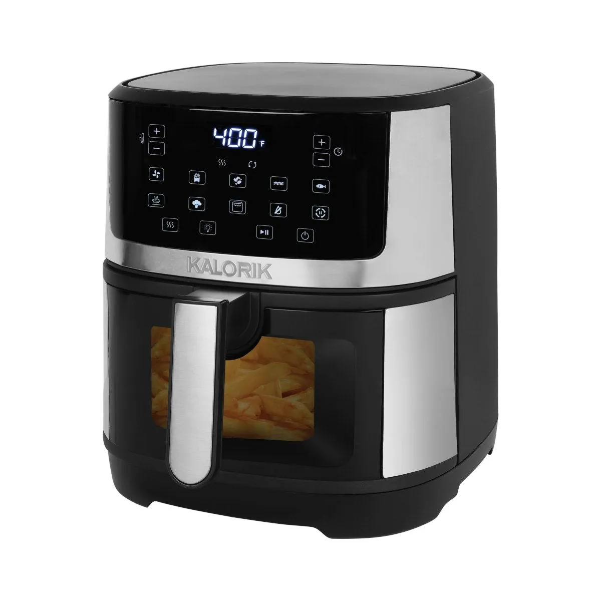 Kalorik® 5-Quart Touchscreen Air Fryer with Window, Stainless Steel