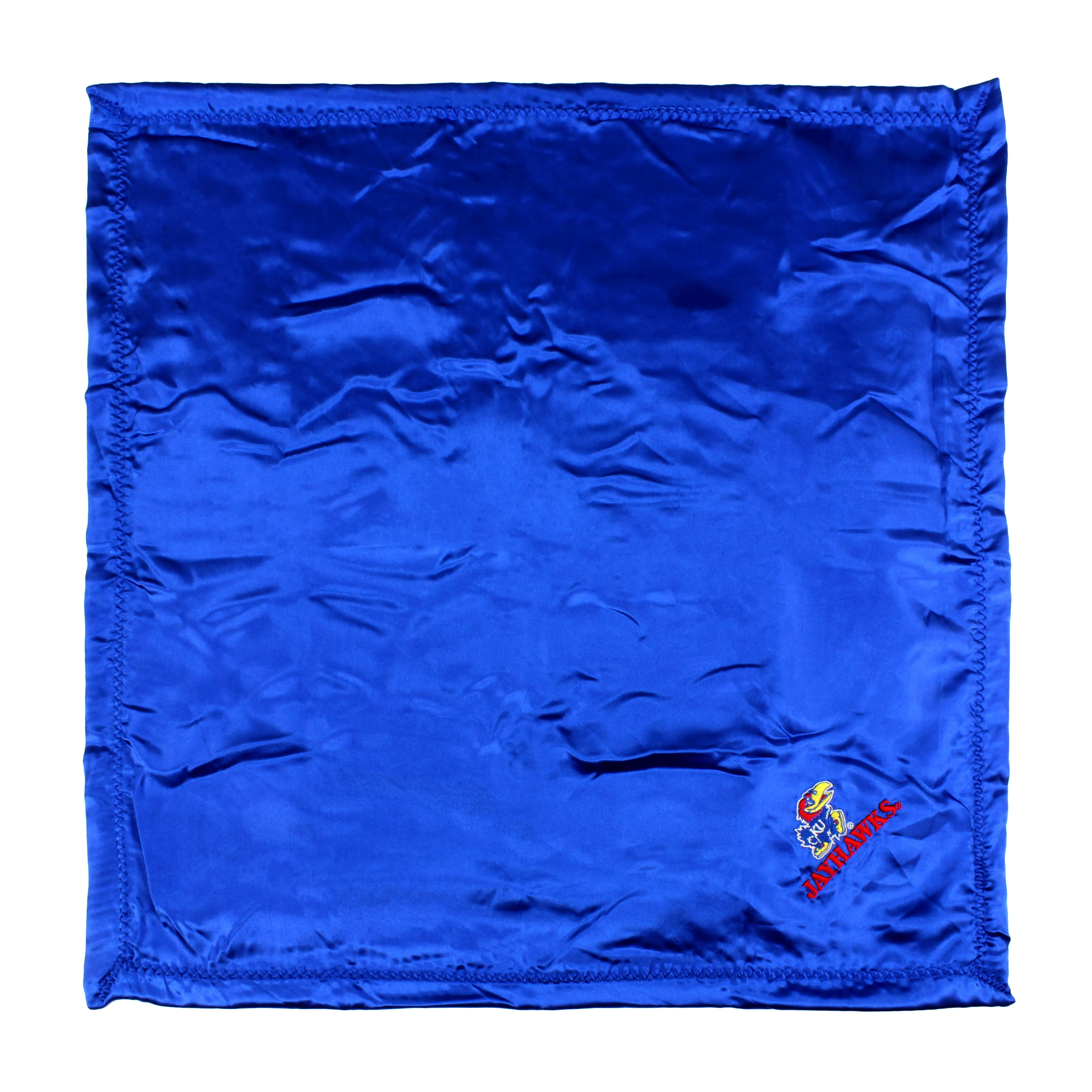 Kansas Jayhawks Silky and Super Soft Plush Baby Blanket, 28" x 28"