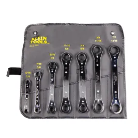 Klein Tools 68222 Ratcheting Box Wrench Set, 7-Piece