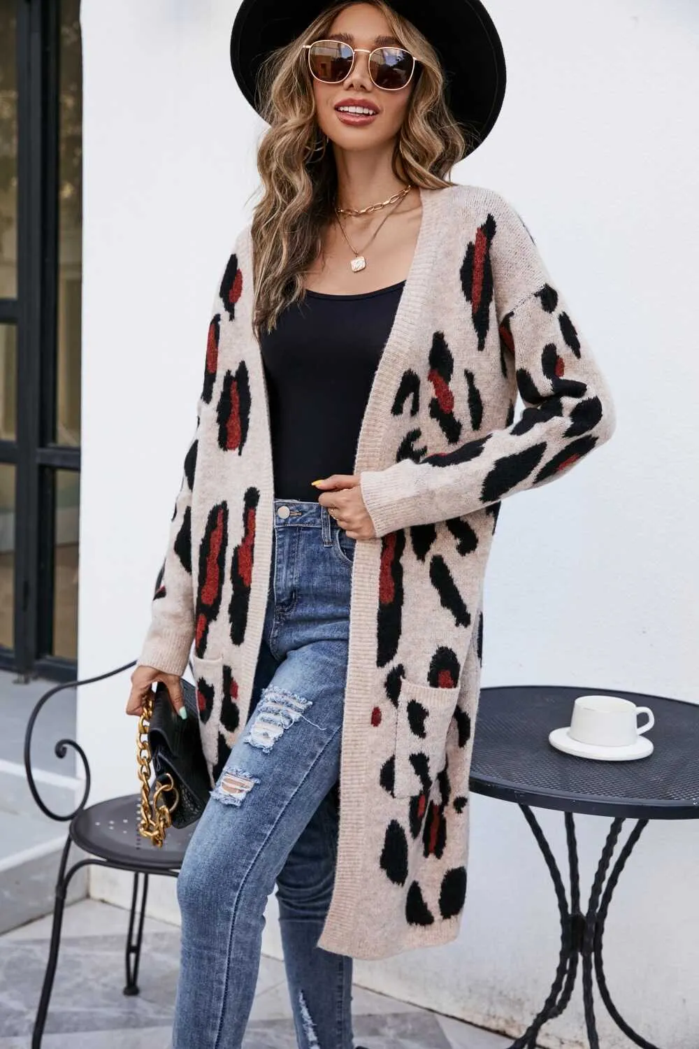 Knitted Long Cardigan Sweater