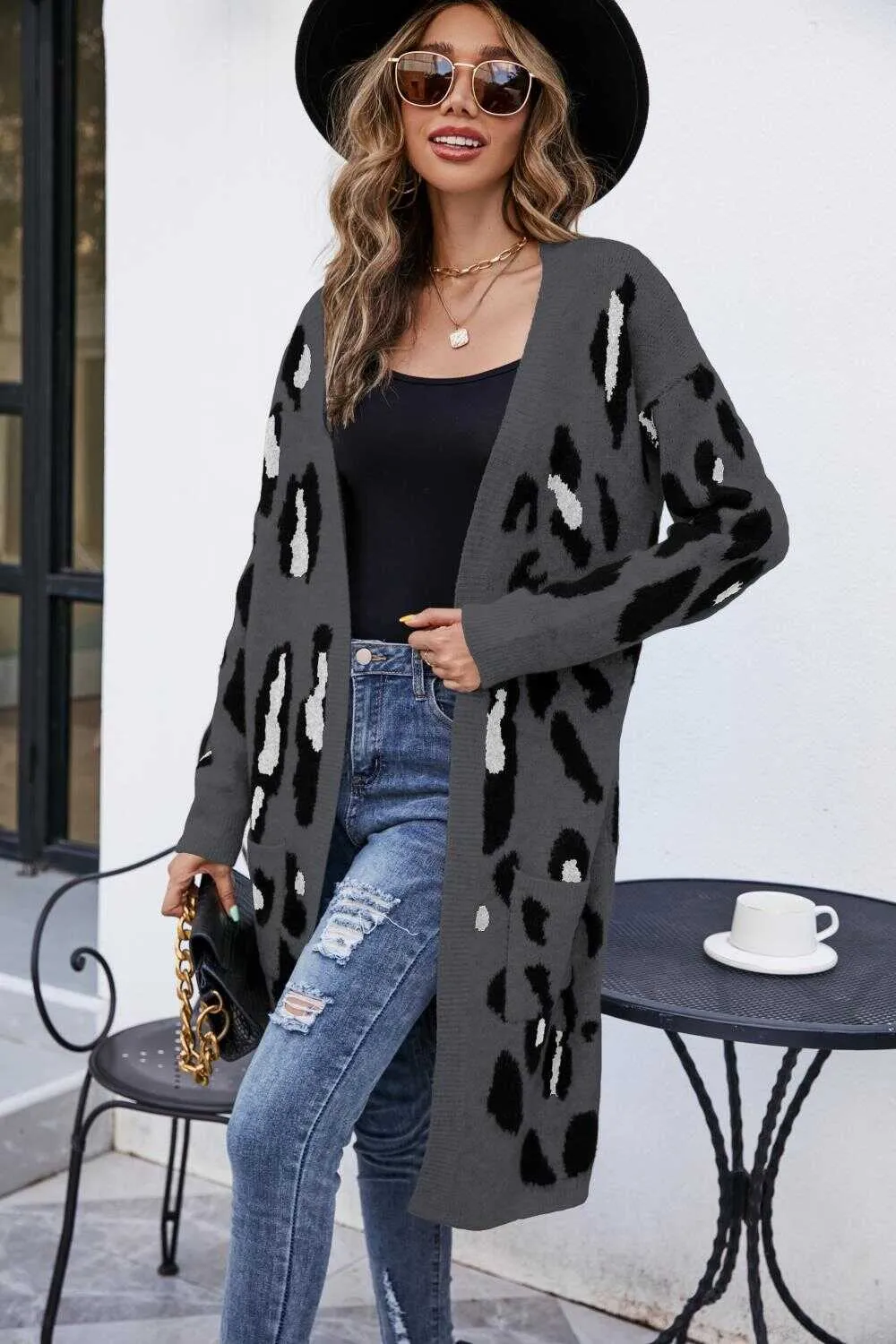 Knitted Long Cardigan Sweater