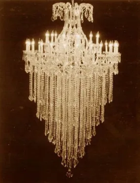 Large Foyer / Entryway Maria Theresa Chandelier Crystals Empress Crystal (Tm) Lighting H72" X W46" - A83-Silver/22Mt/24 1