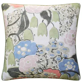 Laura Blush & Green Decorative Pillow Ryan Studio