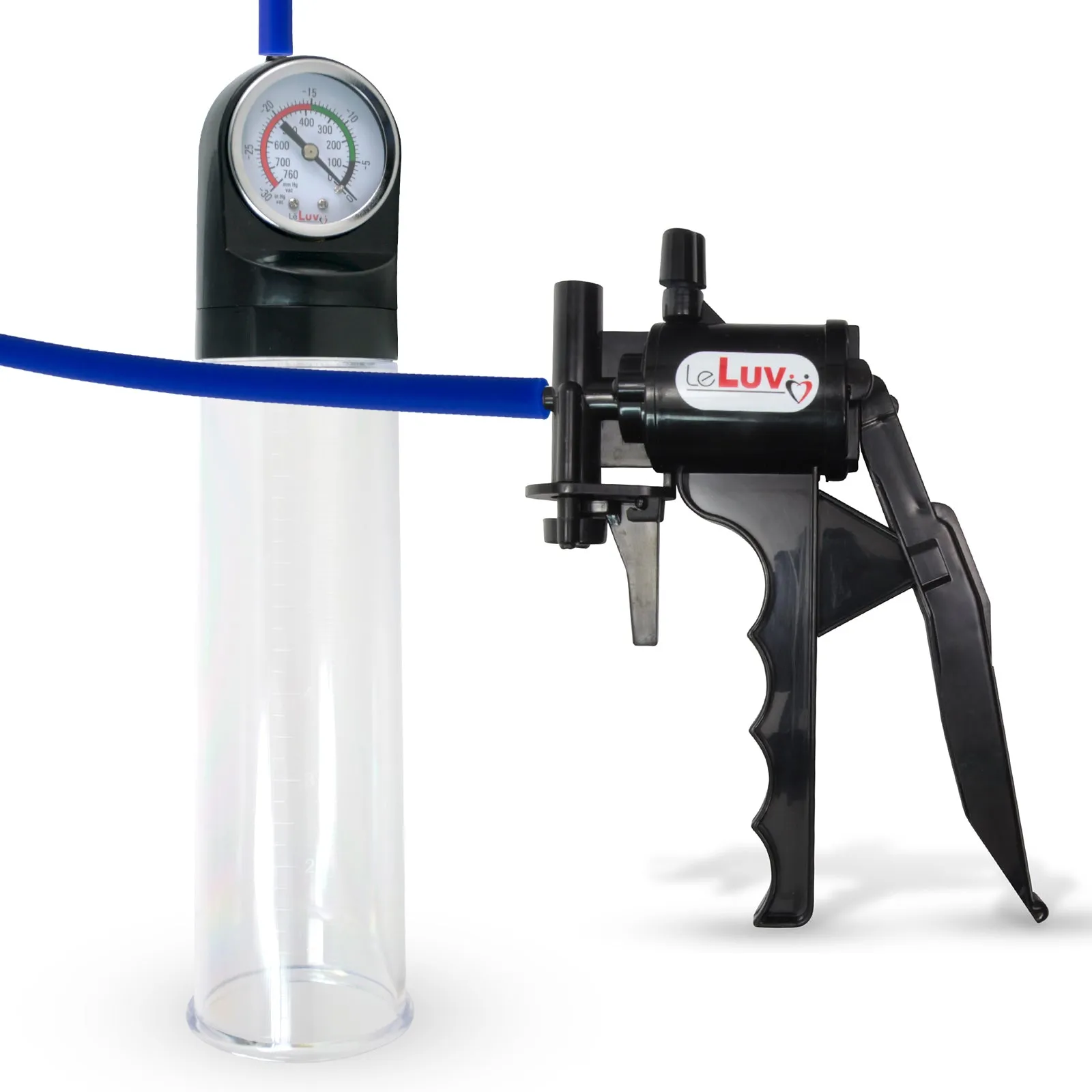 LeLuv Tyro Penis Pump with MASTER GAUGE 2.4 Inch Diameter Cylinder