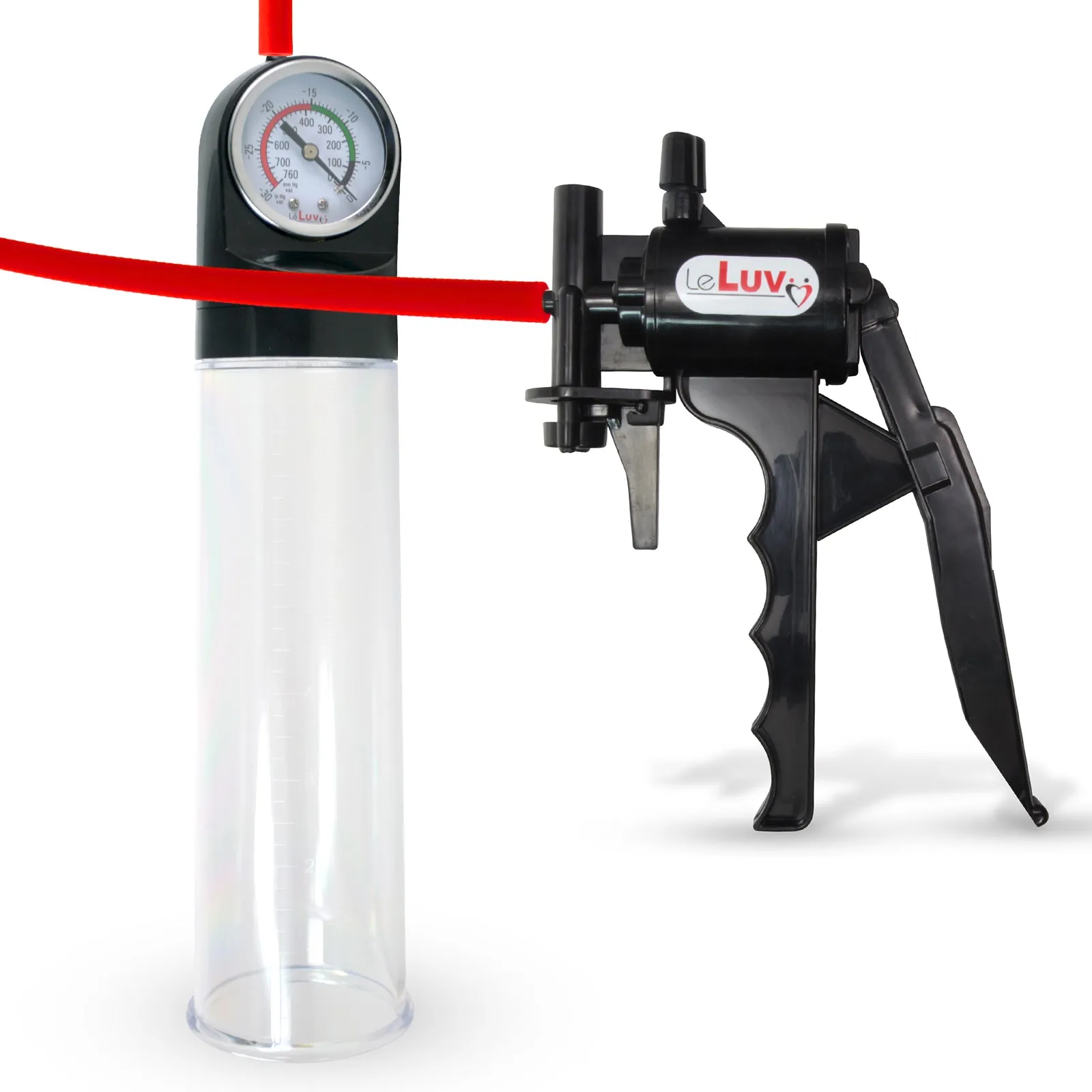 LeLuv Tyro Penis Pump with MASTER GAUGE 2.4 Inch Diameter Cylinder