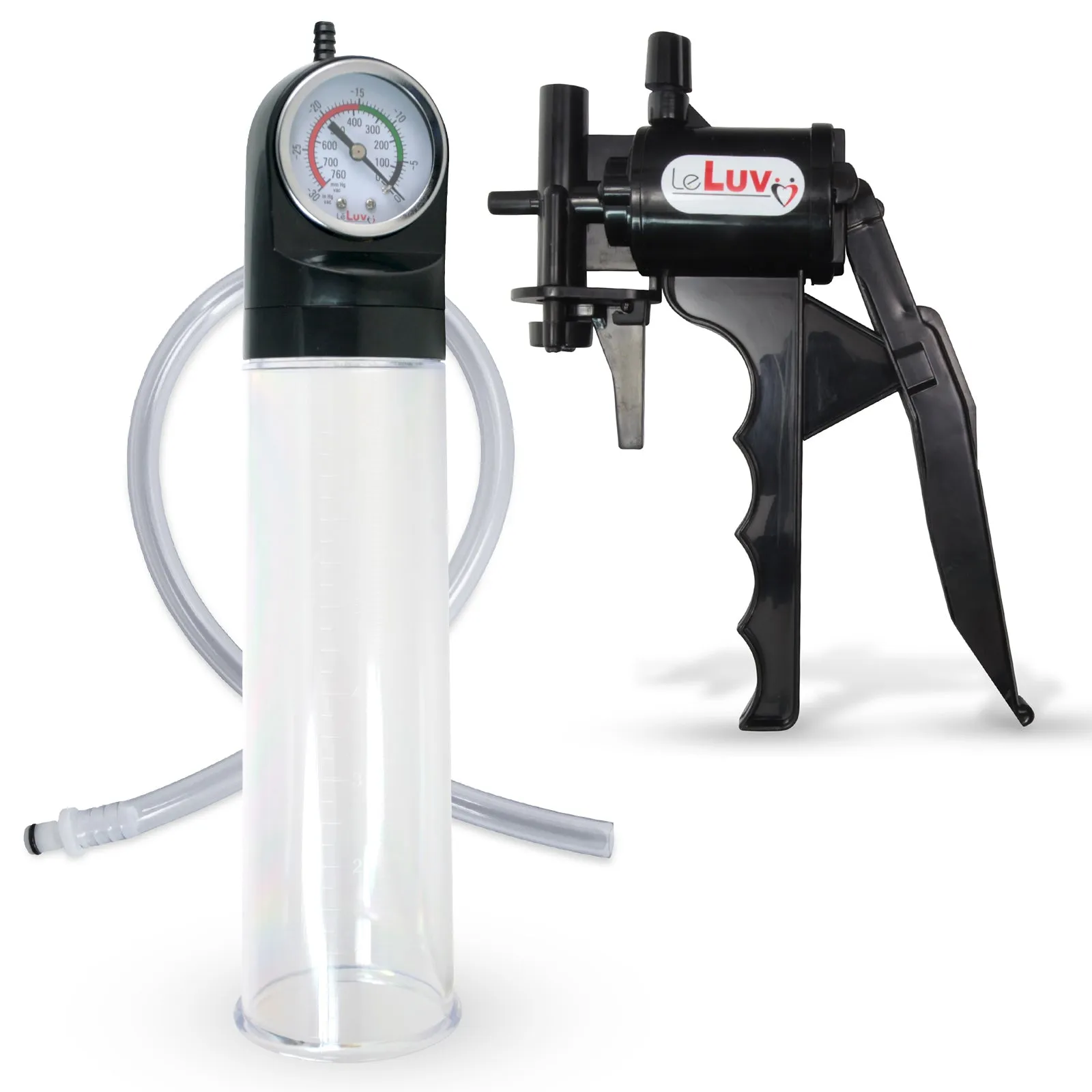 LeLuv Tyro Penis Pump with MASTER GAUGE 2.4 Inch Diameter Cylinder