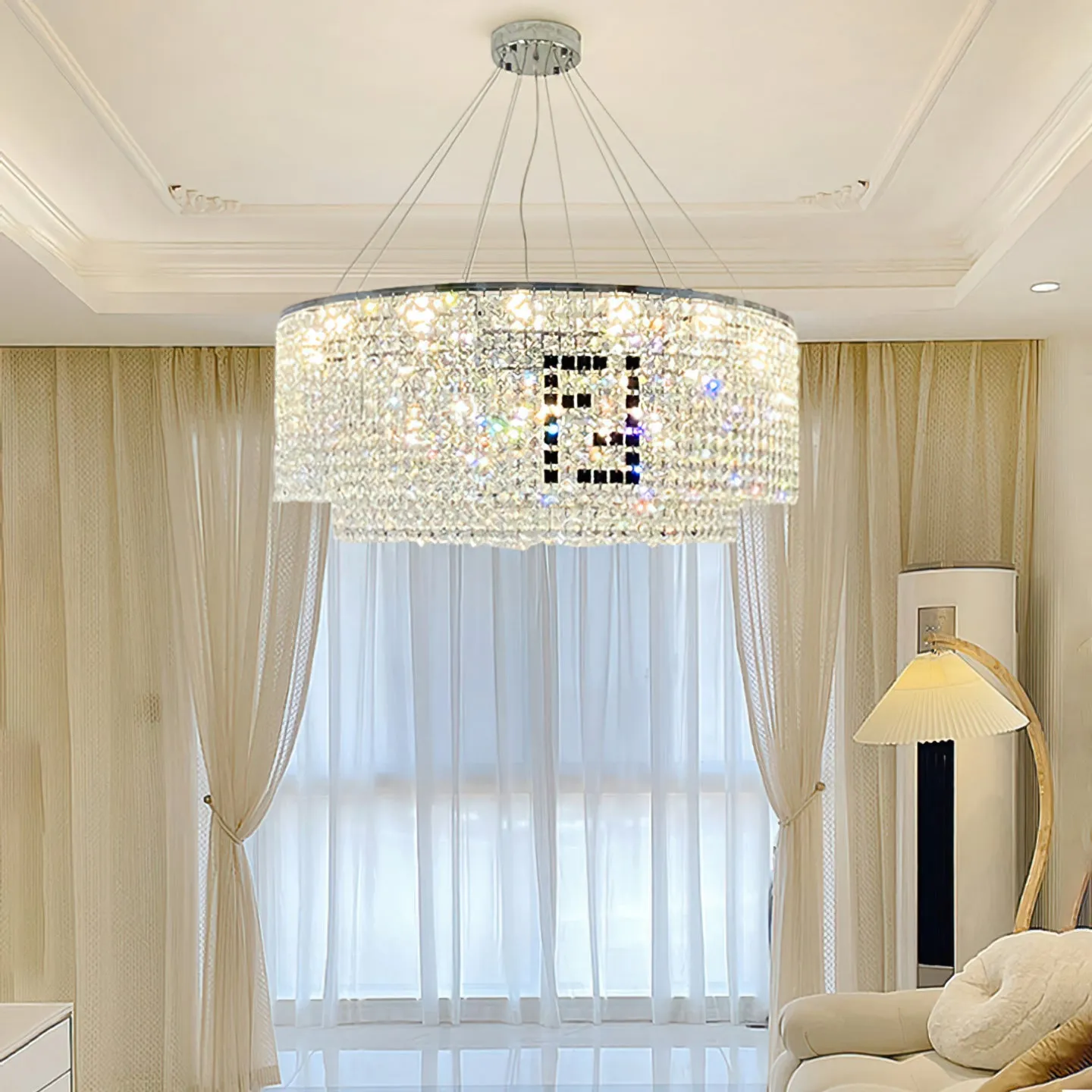 Liliana Round Crystal Chandelier